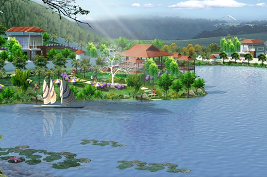 Phố cảnh của The Queen Villas (Ba Vì).