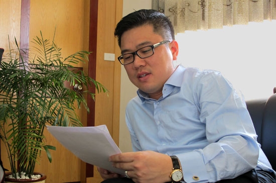 Ông phạm Ánh Dương, Chủ tịch Công ty cổ phần Môi trường xanh An Phát (mã chứng khoán AAA) - Ảnh: Anh Quân.