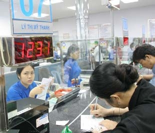 Phòng giao dịch của ACB - Ảnh: Việt Tuấn.