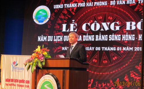 Ông Dương Anh Điền - Chủ tịch UBND Tp.Hải Phòng - Trưởng ban tổ chức Năm du lịch quốc gia 2013.