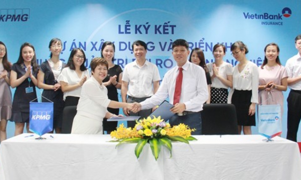 Theo hợp đồng vừa ký, KPMG sẽ tư vấn xây dựng khung Quản lý rủi ro và triển khai Quản lý rủi ro chuyên sâu đến các quy trình nghiệp vụ của VBI.