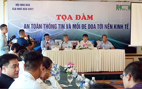 Tọa đàm về chủ đề “An toàn Thông tin và mối đe dọa tới nền kinh tế" do ICT Press Club tổ chức chiều 27/9.