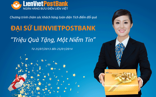  Đại sứ LienVietPostBank còn hỗ trợ tra cứu điểm thưởng qua dịch vụ 
Internet Banking, SMS, gọi điện tới trung tâm dịch vụ khách hàng: 1800 
57 77 58.