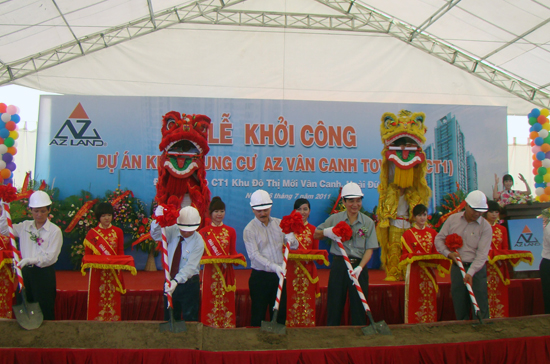 Lễ khởi công dự án sáng 16/7 - Ảnh: Bảo Anh.