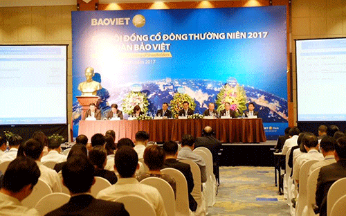 Năm 2017, Tập đoàn Bảo Việt đặt mục tiêu doanh thu hợp nhất dự kiến đạt 28.876 tỷ đồng, tăng trưởng 12,5% so với thực hiện năm 2016. 