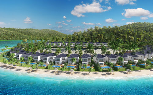 Với 90% biệt thự sát bờ biển và 100% căn hướng trực diện biển, Vinpearl Nha Trang Resort sở hữu tầm nhìn ra vịnh Nha Trang. 