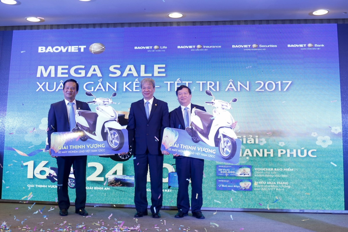 Ngày 15/1/2017, tại Đà Nẵng, Tập đoàn Bảo Việt tổ chức quay thưởng đợt 1 với 70 giải thưởng của chương trình thay lời tri ân nhân kỷ niệm ngày thành lập Bảo Việt -15/1. <br>