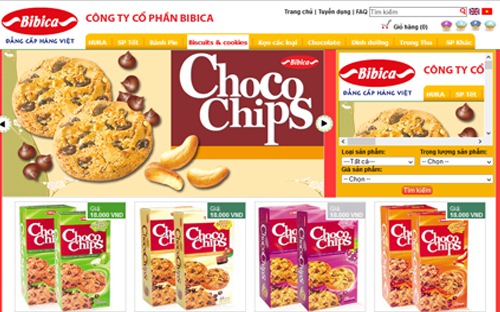 Các sản phẩm của Bibica.