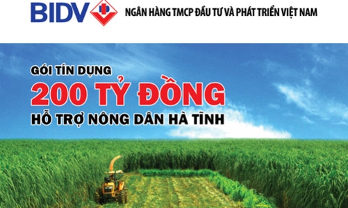 BIDV ưu đãi nông dân Hà Tĩnh với gói tín dụng 200 tỷ đồng