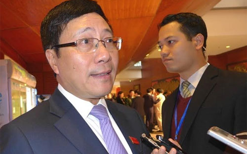 Phó thủ tướng - Bộ trưởng Bộ Ngoại giao Phạm Bình Minh.