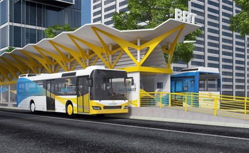 Phối cảnh tuyến BRT số 1.