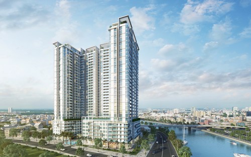 Millennium sở hữu vị trí đắt giá với 2 mặt tiền sông và liền kề “phố Wall Việt Nam”. <br>