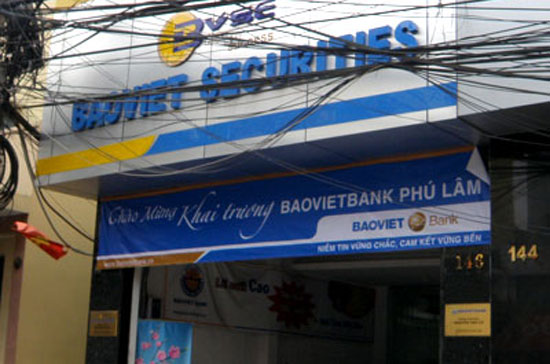 Một chi nhánh của Công ty Cổ phần Chứng khoán Bảo Việt (BVSC).