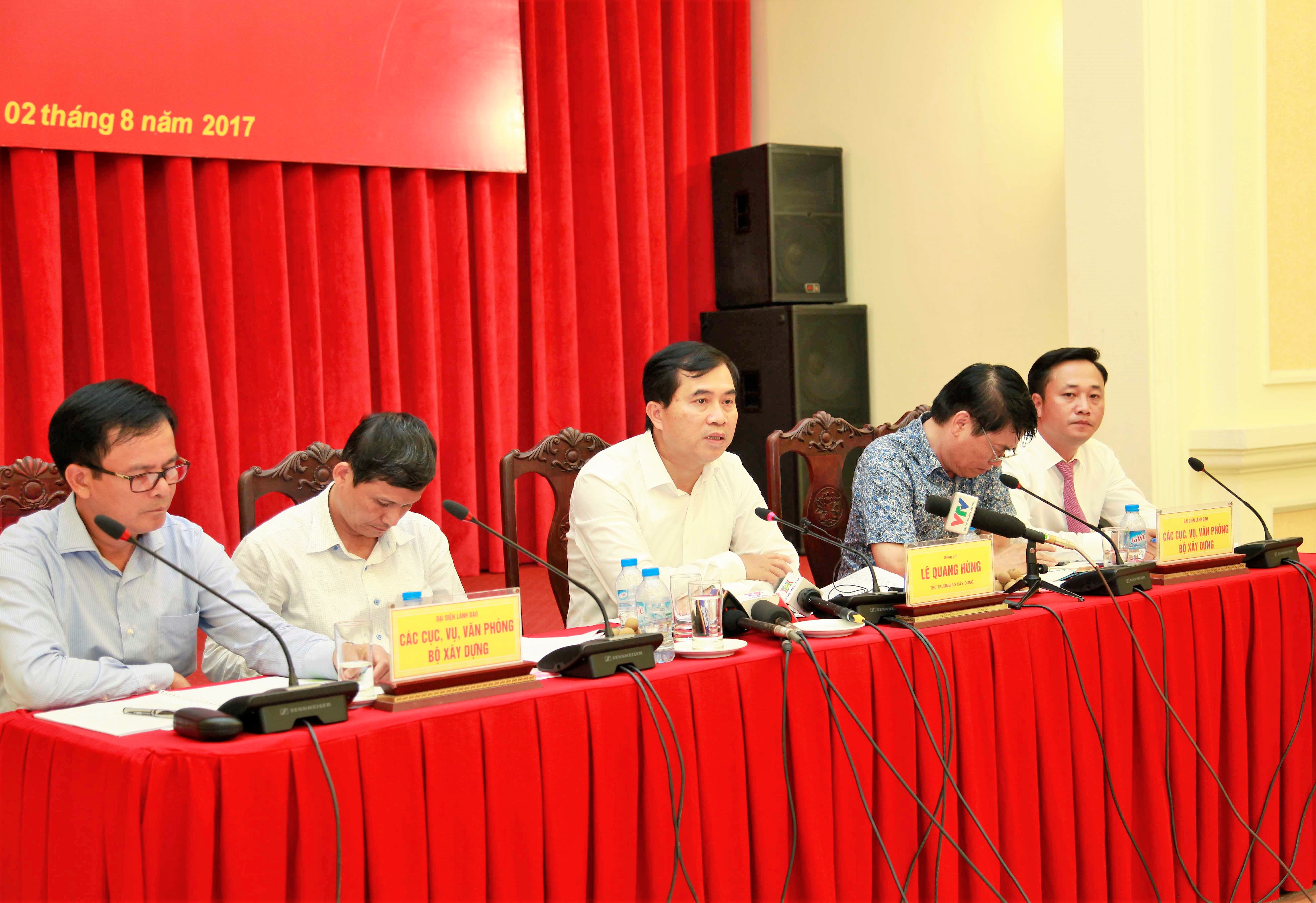 Lần đầu tiên trong nhiều năm qua Bộ Xây dựng tổ chức họp báo quý để cung cấp thông tin về hoạt động của Bộ và các lĩnh vực có liên quan.<br>