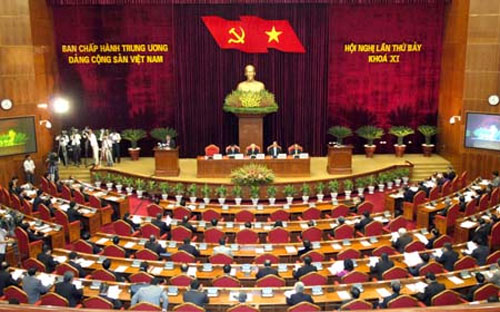 Hội nghị lần thứ 7 Ban Chấp hành Trung ương Đảng khoá XI sẽ xem xét, quyết định, cho ý kiến chỉ đạo đối với các vấn đề lớn. <br>