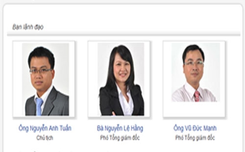 Ban lãnh đạo Công ty TNHH một thành viên Quản lý quỹ Vietinbank.