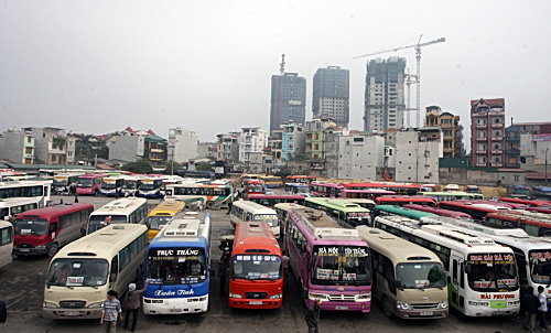 Chuyển nốt 51 xe khách đi Ninh Bình về bến xe Giáp Bát.&nbsp;