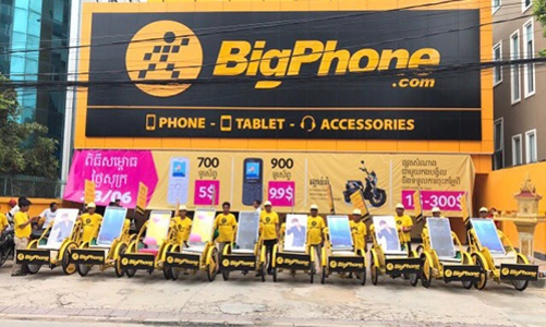 “Tiến quân” sang Campuchia, Thế Giới Di Động lấy tên BigPhone