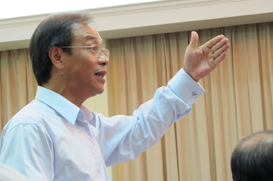 Chủ tịch Petrolimex Bùi Ngọc Bảo - Ảnh: Anh Quân.