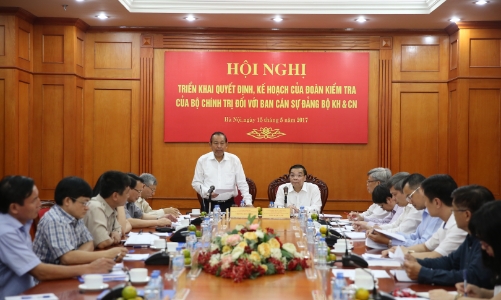 Kiểm tra bổ nhiệm, luân chuyển cán bộ tại Bộ Khoa học và Công nghệ