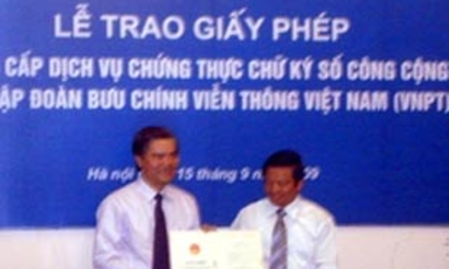 VNPT trở thành nhà cung cấp chứng thực chữ ký số đầu tiên