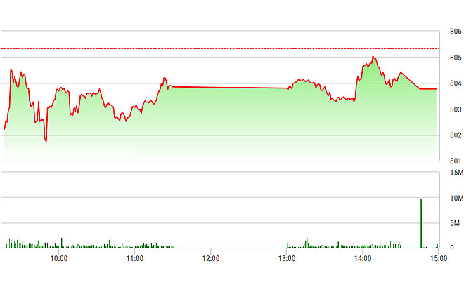 VN-Index đã không thể khởi nghĩa được trong chiều nay dù có lúc lên sát tham chiếu.