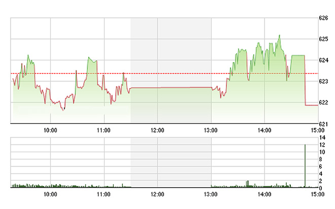 VN-Index mất tất cả điểm số trong đợt dồn lệnh đóng cửa. Anh: TVSI