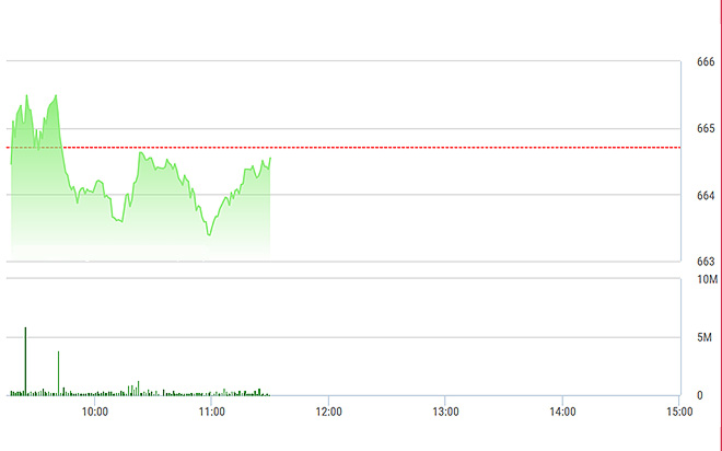 VN-Index không tăng nhưng cũng không giảm mạnh do cổ phiếu tiếp tục phân hóa.