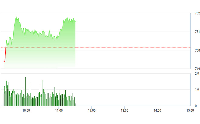 VN-Index đang dựa chủ yếu vào nhóm VN30.