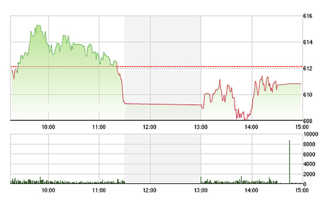 VN-Index được GAS nâng đỡ về cuối phiên đã thu hẹp một chút mức giảm điểm - Ảnh: TVSI.