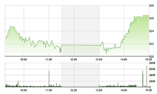 Chứng khoán chiều 20/6: VN-Index tăng mạnh nhất 5 tuần