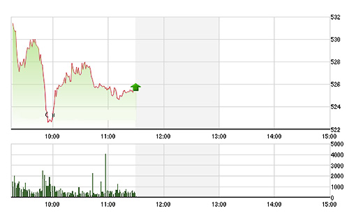 VN-Index đang được cầu bắt đáy nâng đỡ với mức độ yếu. ảnh Tvsi