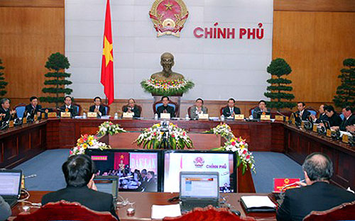 Thủ tướng Nguyễn Tấn Dũng chủ trì phiên họp giữa Chính phủ với các địa phương trong hai ngày 23 - 24/12.<br>