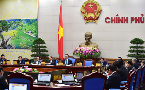 Thủ tướng Nguyễn Tấn Dũng chủ trì phiên họp thường kỳ ngày 29/2.<br>