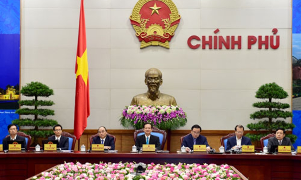 Thủ tướng Nguyễn Tấn Dũng chủ trì phiên họp trực tuyến cuối năm của Chính phủ với các địa phương, sáng 28/12.
