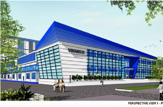 Phối cảnh Dự án Nhà máy Sữa Dielac.