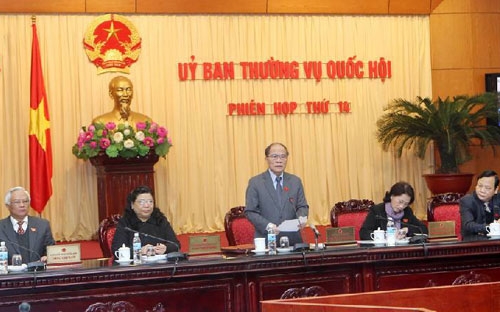 Chủ tịch Quốc hội Nguyễn Sinh Hùng yêu cầu phải giảm thiểu tối đa nghị định hướng dẫn thi hành
 luật, và có thể đổi tên thành bộ luật sau khi đã chỉnh lý đầy đủ với 
các quy định cơ bản là áp dụng được ngay.