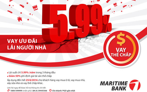 Maritime Bank luôn nỗ lực cải tiến sản phẩm, dịch vụ, nhằm đem đến những lợi ích vượt trội cho khách hàng. 