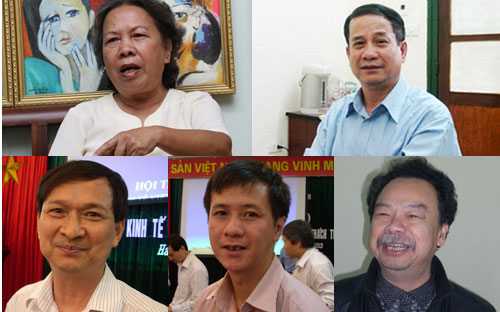 TSKH. Nguyễn Thị Hiền, PGS.TS. Ngô Trí Long, TS. Nguyễn Ngọc Tuyến, TS.Nguyễn Đức Độ, PGS.TS.Nguyễn Thường Lạng.