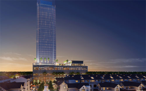 Với hệ thống hơn 100 biệt thự đơn lập, nhà liền kề và nhà phố mang 
thương hiệu Vinhomes Hà Tĩnh, khu phức hợp Vincom Hà Tĩnh của Vingroup 
trở thành một dự án nổi bật. 