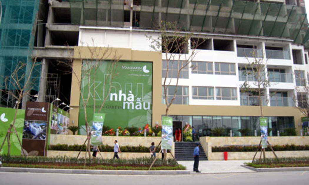 Dự án Mandarin Garden hiện đang trong quá trình hoàn thiện.<br>