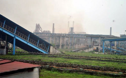  Một góc nhà máy gang thép Thái Nguyên giai đoạn 2 - Ảnh: VNN.<br>