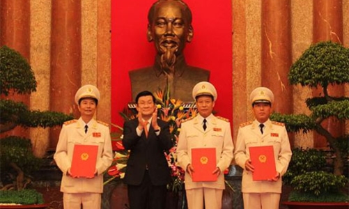 Phong hàm thượng tướng cho ba thứ trưởng Bộ Công an