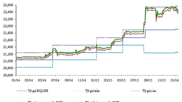 “VND có thể giảm giá 4-5% so với USD năm 2016”