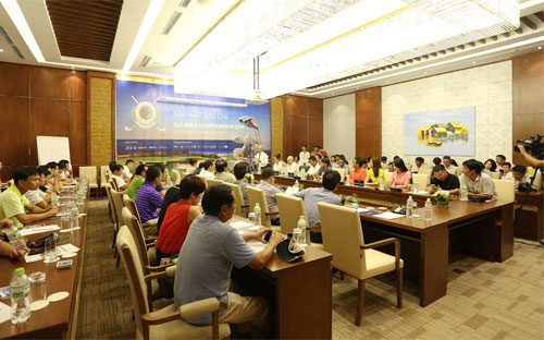 Ban tổ chức giải FLC Golf Championship 2016 gặp gỡ báo chí giới thiệu về giải.