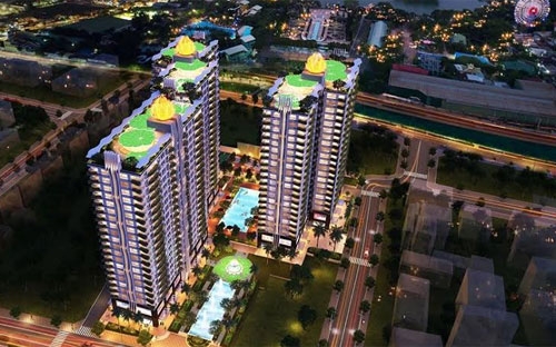 Phối cảnh dự án Diamond Lotus Lake View.<br>