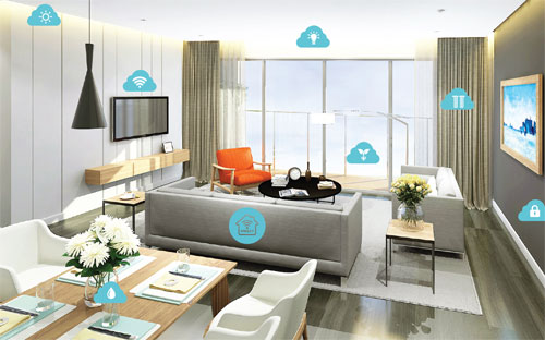 Bên trong căn hộ Ecolife Capitol.<br>