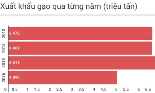 Doanh nghiệp tồn kho gần 1 triệu tấn gạo