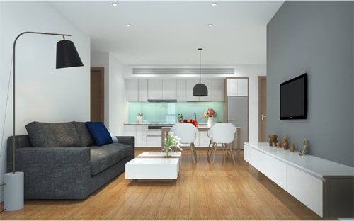 Bên trong căn hộ mẫu dự án Fhome tại Đà Nẵng.<b> </b>