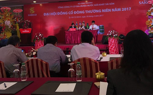 Đại hội đồng cổ đông Sabeco diễn ra ngày 18/4/2017.<br>